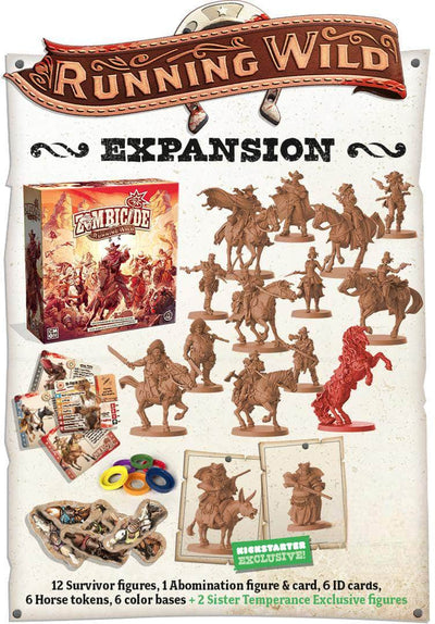 Zombicida: mortos-vivos ou vivos correndo pacote selvagem mais a irmã da temperança Survivor (Kickstarter pré-encomenda especial) expansão do jogo de tabuleiro Kickstarter CMON 889696013590 KS000781W