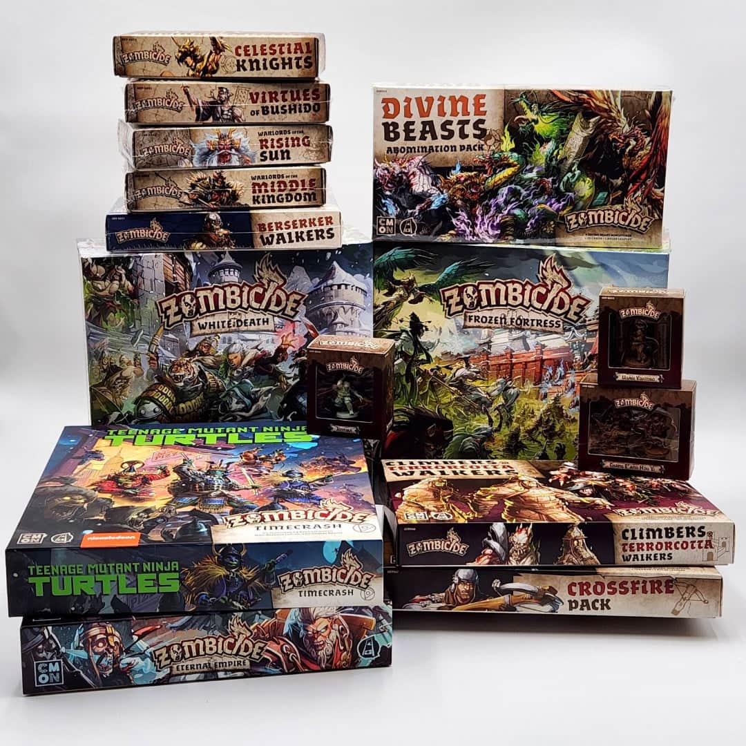 CMON Zombicide: White Death Avalanche Pledge Kickstarter Board