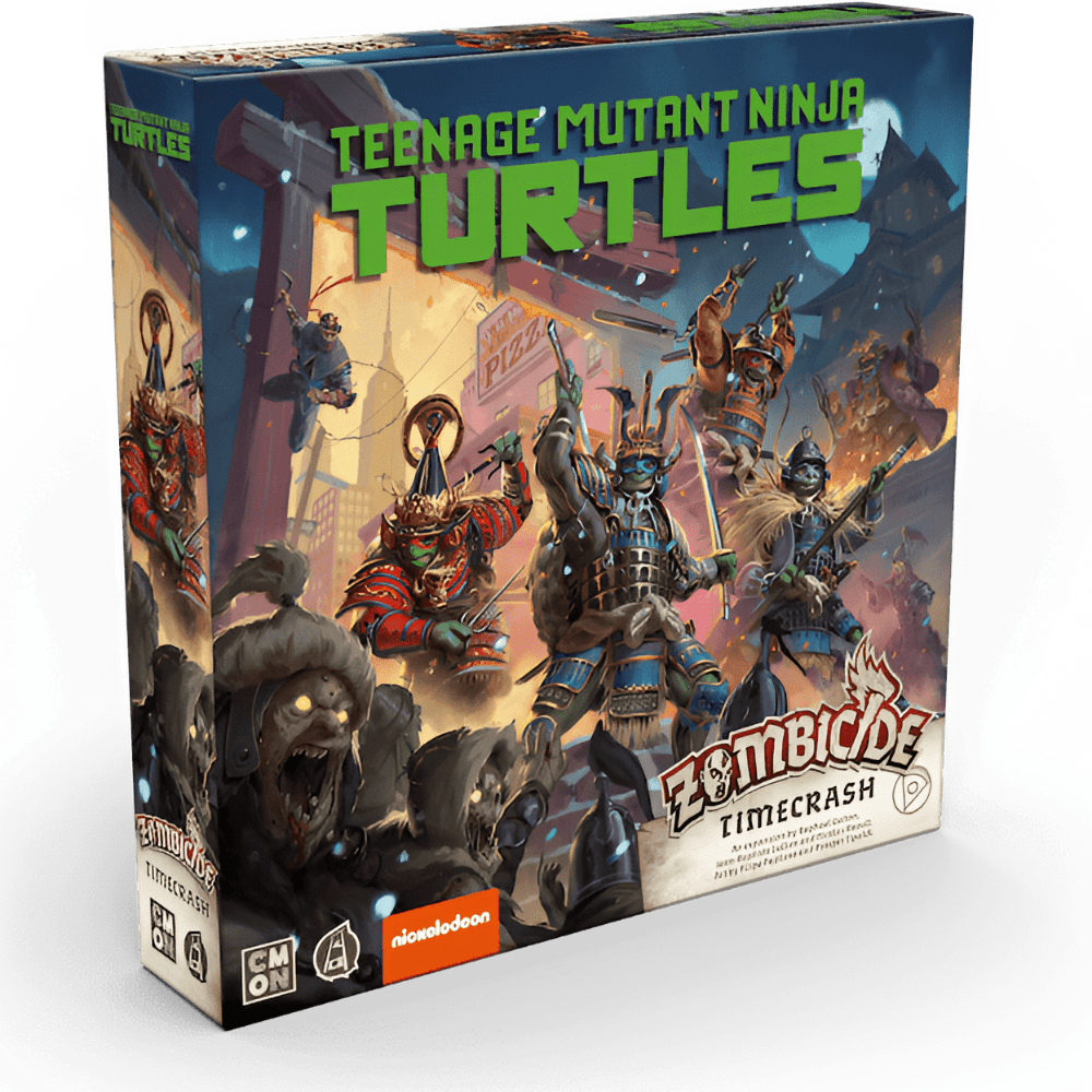 Zombisidi: Valkoinen kuolema Teenage Mutant Ninja Turtles Timecrash -paketti (Kickstarterin ennakkotilaus) Kickstarter Board Game Gampion CMON KS001463a