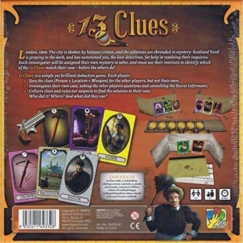 CMON 13 Clues – Board Game - The Game Steward