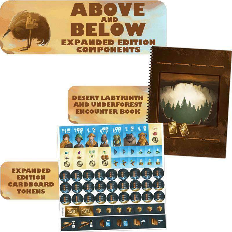Ylä- ja alapuolella: Laajennettu painosmerkit ja skenaariokirja (Kickstarter Special) Kickstarter Board Game Red Raven Games