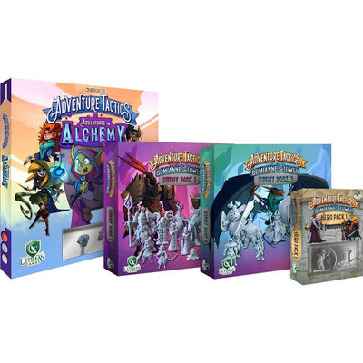 Adventure Tactics: Adventures in Alchemy Big Box Pack Recedge Bundle (Kickstarter Pre-Order Special) Expansión del juego de mesa de Kickstarter Letiman Games KS001102A