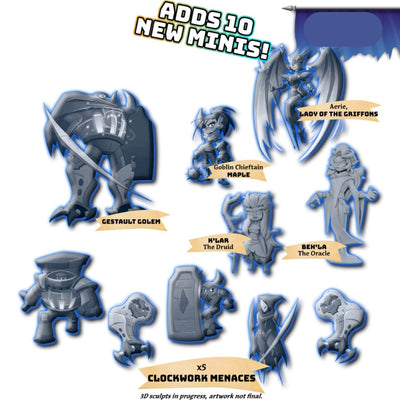 Adventure Tactics: Adventures in Alchemy Big Box Pack Recedge Bundle (Kickstarter Pre-Order Special) Expansión del juego de mesa de Kickstarter Letiman Games KS001102A