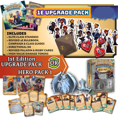 กลยุทธ์การผจญภัย: การผจญภัยในการเล่นแร่แปรธาตุ Big Box Pack Bundle (Kickstarter Pre-Order Special) การขยายเกมบอร์ด Kickstarter Letiman Games KS001102A