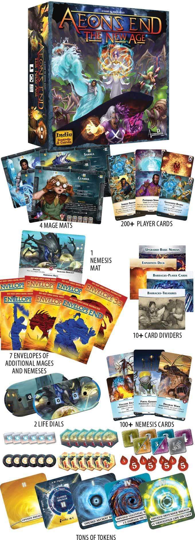 Aeon's End New Age: Tide Master Pledge Bundle (Kickstarter Pre-Order Special) Board Game Geek, Kickstarter Games, Games, Kickstarter Board Games, Board Games, Action Phase Games, Indie Boards Cards, Aeons End The New Age, The Games Steward Kickstarter Edition Shop, Card Drafting Action Phase Games