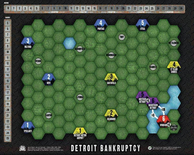 Age of Steam: Deluxe Edition Heavy Cardboard / Detroit Bankruptcy Map (Kickstarter Special) Kickstarter Brettspiel-Erweiterung Eagle-Irphon Games KS000922E