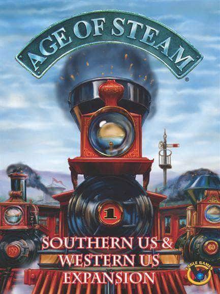 Age of Steam Deluxe Edition: Western US/Southern USA Map (Kickstarter Pre-Order Special) Kickstarter Board Game Expansion Eagle Gryphon Games KS000922F