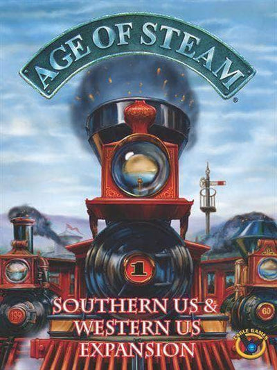 Age of Steam Deluxe Edition: Western Us/Southern Us Map (Kickstarter Pre-Order Special) Kickstarter Board Game Expansion Eagle Gryphon Games KS000922F