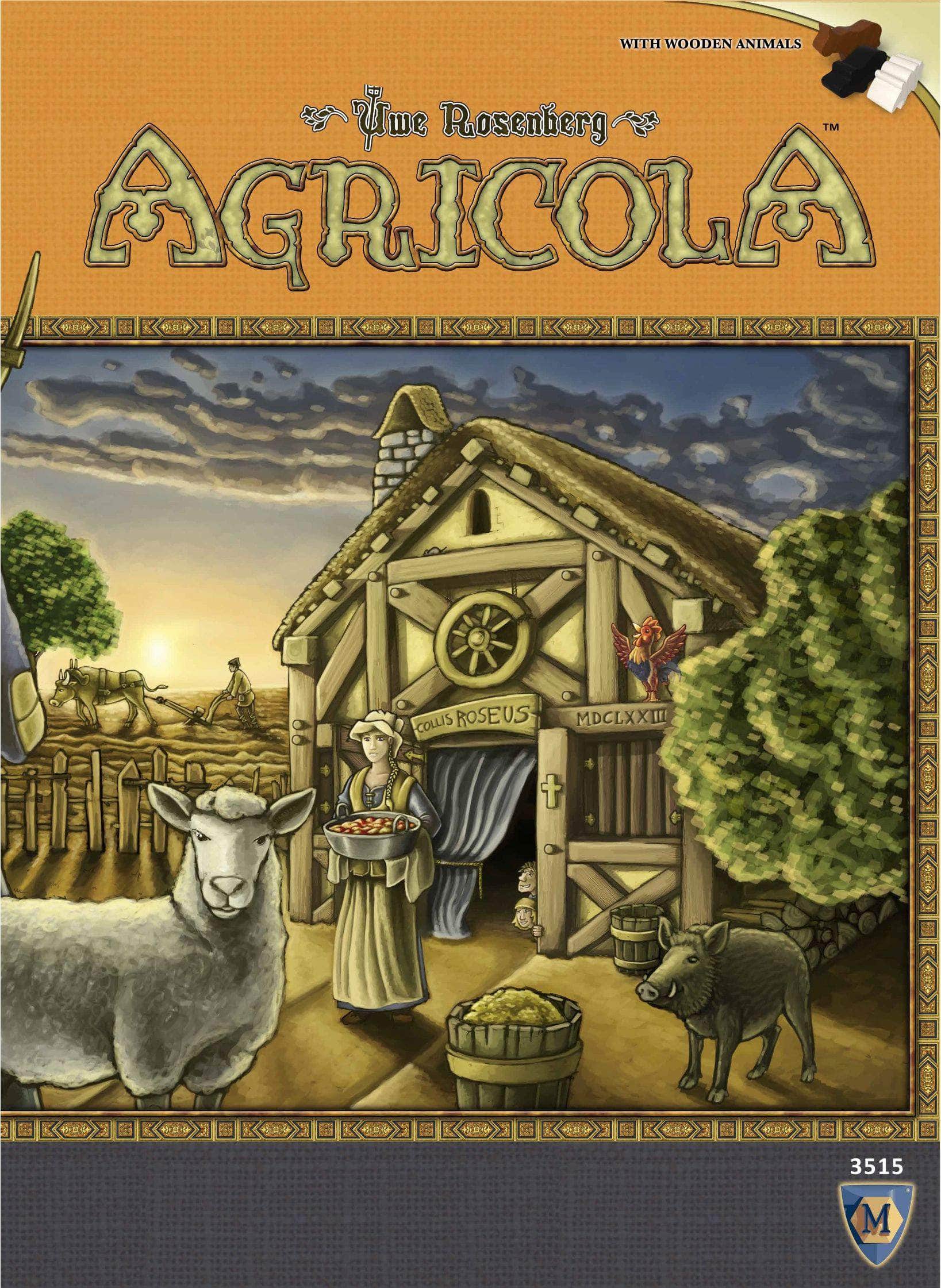 Agricola (Revised Edition) Retail Board Game Lookout Games, 999 Games, Compaya.hu - Gamer Café Kft., Devir, Funforge, Hobby World, Korea Boardgames co., Lacerta, Lautapelit.fi, Mayfair Games, uplay.it edizioni KS800507A