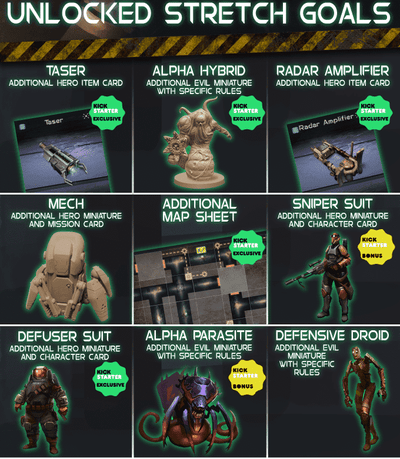 Alone: Engineer Pledge (Kickstarter Pre-Order Special) Kickstarter Board Game Horrible Games