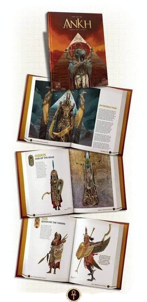 Ankh Egyiptom istenei: Művészeti könyv (Kickstarter Pre-Orans Special) Kickstarter társasjáték-kiegészítő CMON Korlátozott KS001033I