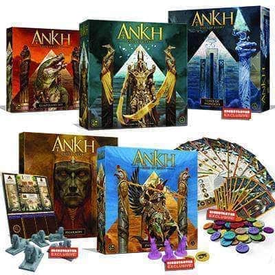 Ankh Gods of Egypt: Eternal Pledge Bundle (Kickstarter förbeställning Special) Kickstarter brädspel CMON Begränsad KS001033J