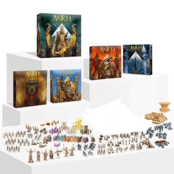 Ankh Gods of Egypt: Eternal Pledge Bundle (Kickstarter förbeställning Special) Kickstarter brädspel CMON Begränsad KS001033J