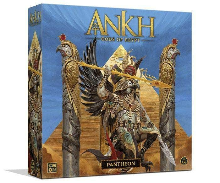 ANKH Gods of Egypt: Expansão do Panteão (Especial do Kickstarter Pré-encomenda) Expansão do jogo de tabuleiro Kickstarter CMON KS001033D limitado