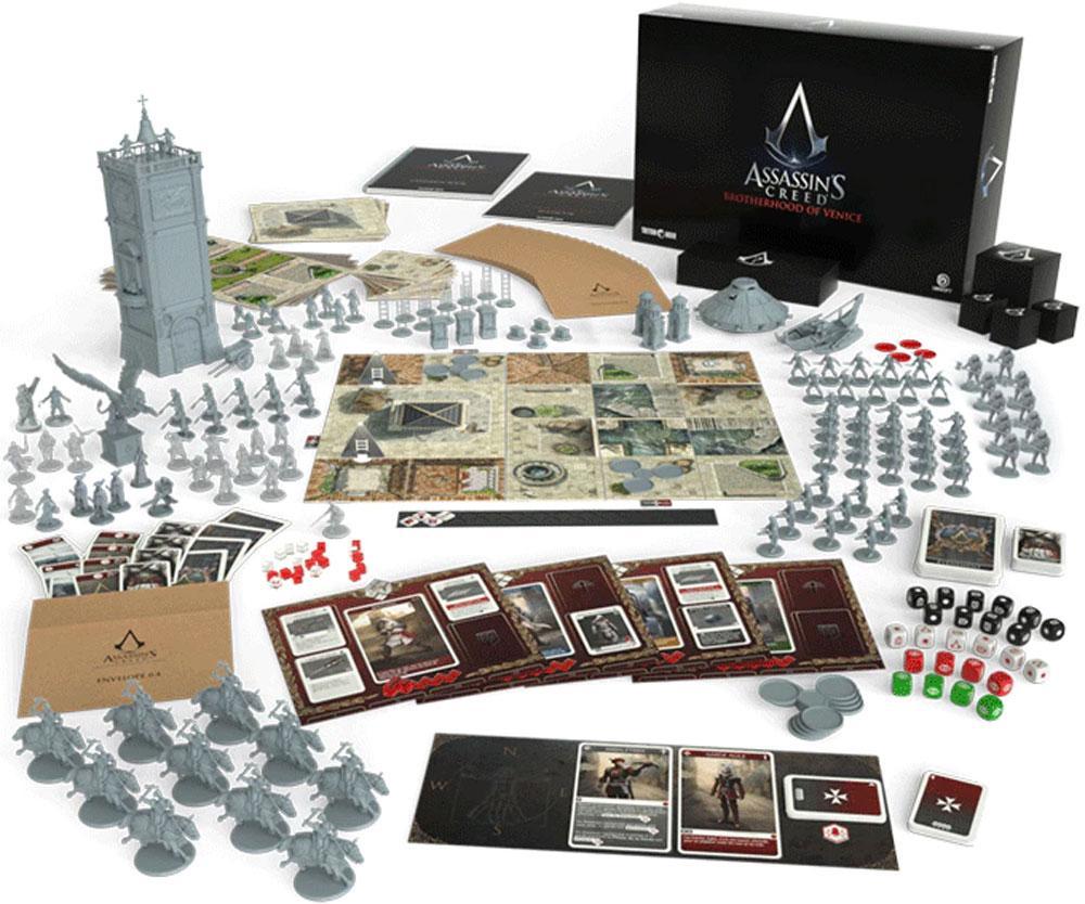 Assassin's Creed: Brotherhood of Venice Master Assassin All-In Pledge Bundle (Kickstarter förbeställning Special) Kickstarter Board Game Triton Noir
