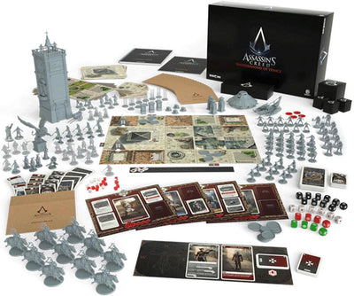 Assassin&#39;s Creed: Brotherhood of Venice Master Assassin All-In Pledge Bundle (Kickstarter förbeställning Special) Kickstarter Board Game Triton Noir