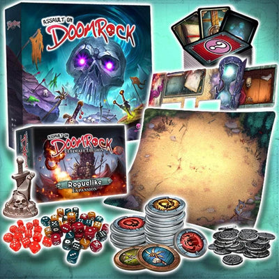攻击Doomrock：Doom Bundle（Kickstarterpre-order Edition）Kickstarter棋盘游戏的Ultimate Edition Allin Pledge Beautiful Disaster Games KS000294C