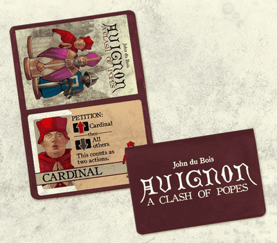 Avignon: um choque de papas (Kickstarter Special) Botão do jogo de cartas do Kickstarter