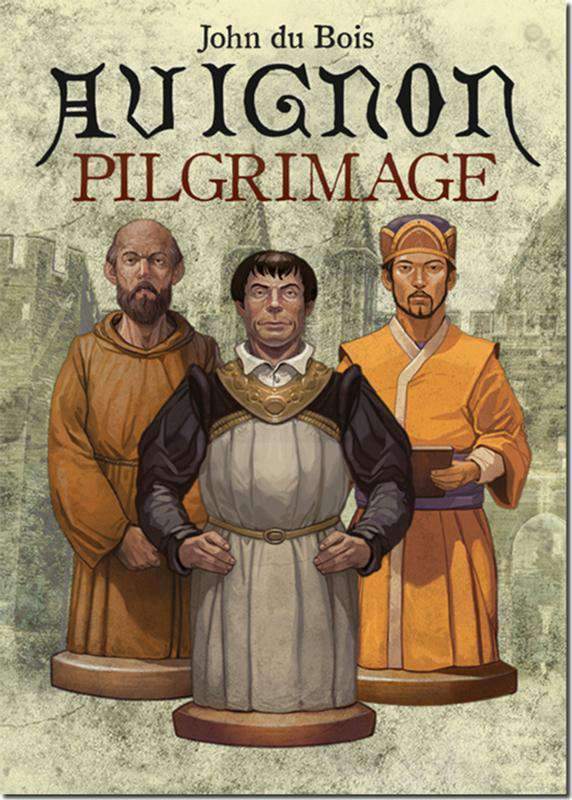 Avignon: Pilgrimage -uitbreidingsbundel (Kickstarter Special) Kickstarter Card Game -knop verlegen