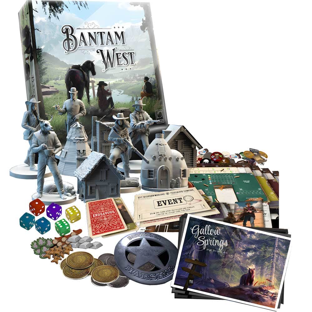 Bantam West: The Shadow Governors Bundle (Kickstarter Pre-Order Special) Kickstarter Board Game Bantam Planet KS001123A