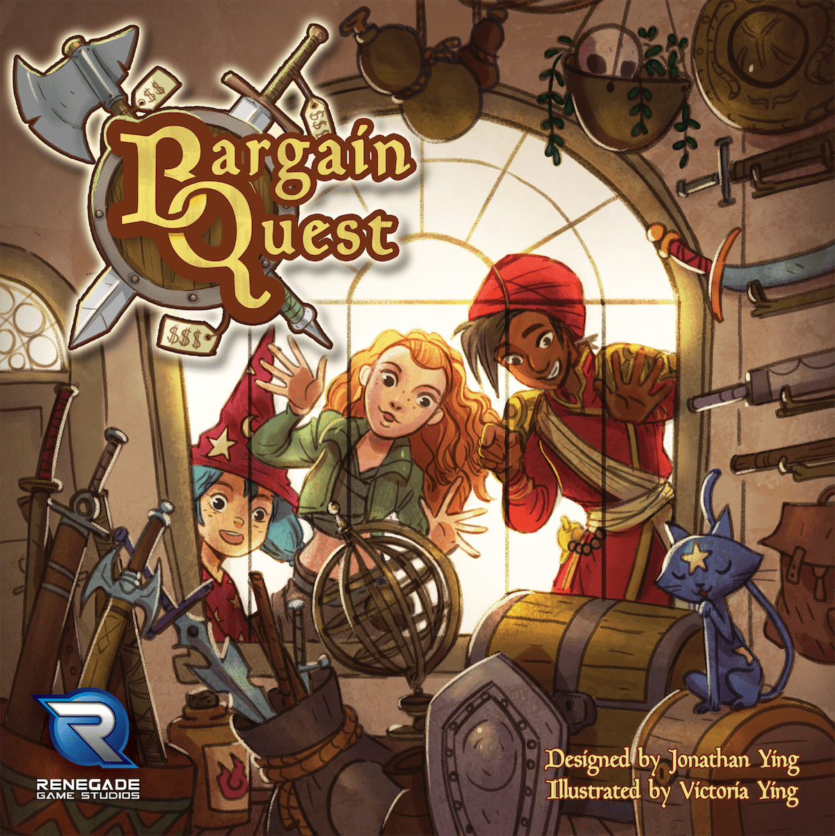 Bargain Quest: Flgs Player Board Bundle (Kickstarter Special) Board Game Geek, Kickstarter Games, Games, Kickstarter Board Games, Board Games, Kickstarter Board Games Expansions, Board Games Expansions, Self Published , OriGames, Renegade Games Studios Renegade Game Studios KS001348A