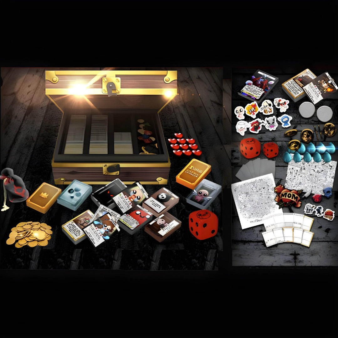 Isaac Four Souls Full Collection -paketin sitominen (Kickstarterin ennakkotilaus) Kickstarter Board Game Maestro Media KS001124a
