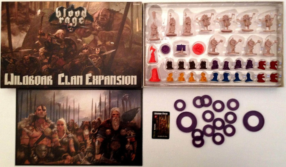 Blood Rage: Wildboar Clan -bundel (Kickstarter Special) Kickstarter Board Game -uitbreiding CMON KS001349A