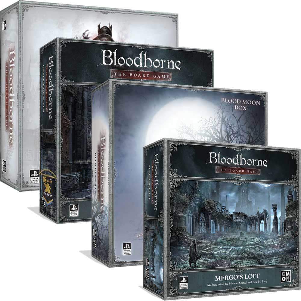 Bloodborne: Blood Moon Pledge Bundle (Kickstarter Pre-Order Special) Game da tavolo, Giochi di Kickstarter, Giochi, Giochi da tavolo Kickstarter, Giochi da tavolo, CMON Limited, Bloodborne i giochi da tavolo, i giochi Steward Shop Edition Kickstarter, cartolina da battaglia per la campagna, giochi cooperativi CMON Limitato