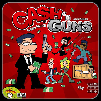 Ca$H &#39;N Guns (Second Edition) (Retail Edition) Retail Board Game Asterion Press KS800399A