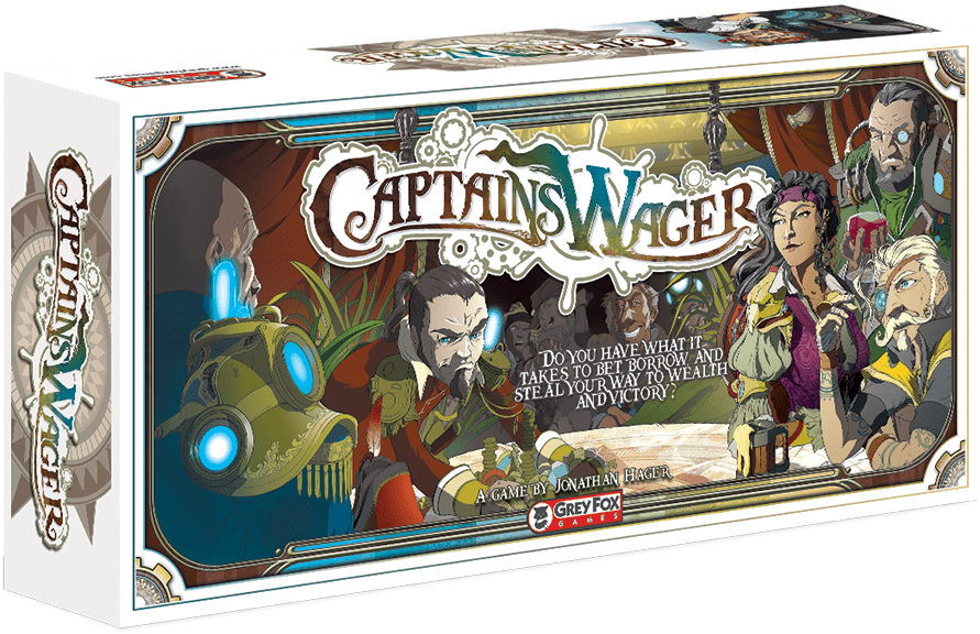 لعبة لوحة البيع بالتجزئة Captain's Wager Bundle Grey Fox Games