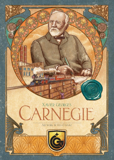 Carnegie Deluxe Collector&#39;s Edition (Kickstarter Pre-Order Special) Juego de mesa Geek, juegos de Kickstarter, juegos, juegos de mesa, juegos de mesa, juegos de mesa, juegos de mesa, Quined Games, Carnegie, juegos de mesa de Kickstarter, recuperación de acción, movimiento del área Quined Games KS001066A