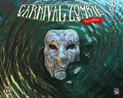 Carnival Zombie: Segunda edição Pacote de penhor de luxo (especial de pré-encomenda do Kickstarter) Geek de jogo de tabuleiro, jogos de kickstarter, jogos, jogos de tabuleiro do Kickstarter, jogos de tabuleiro, jogos de tabuleiro, Albe Pavo, Carnival Zombie 2nd Edition, The Games Steward Loja de edição do kickstarter, pontos de ação, fila de ação Albe Pavo