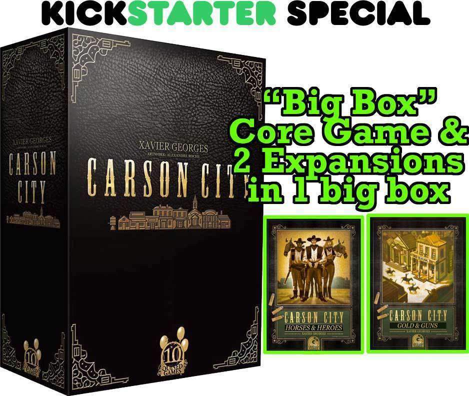 Carson City: Big Box (Kickstarter Special) jogo de tabuleiro Kickstarter Quined Games