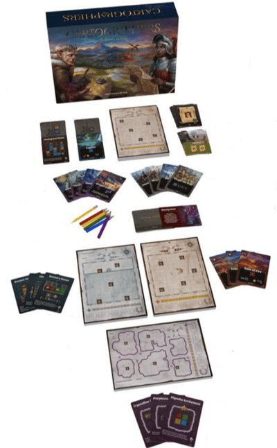 Cartographers Heroes: Collector&#39;s Edition Pakiet (Kickstarter w przedsprzedaży Special) Kickstarter Game Thunderworks Games KS001052A