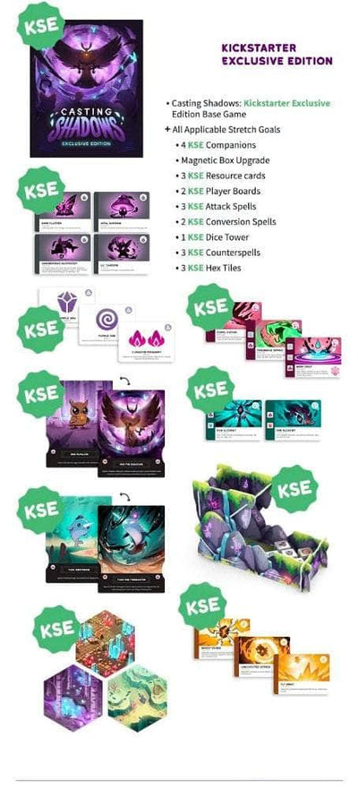 Casting Shadows: Deluxe Bundle (Kickstarter vorbestellt) Kickstarter-Brettspiel instabile Spiele KS001240A