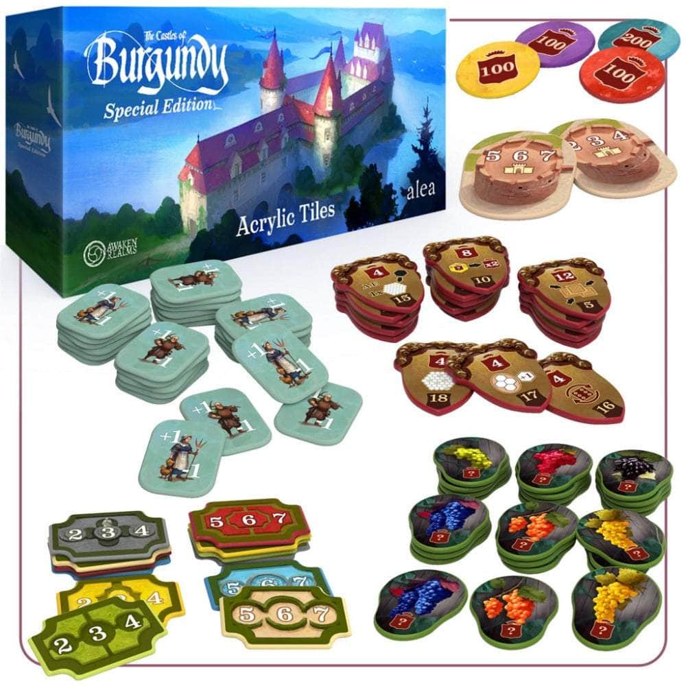 Burgundia kastélyok: akril tokenek (Kickstarter Pre-rendelés) Kickstarter társasjáték-kiegészítő Awaken Realms KS001353A