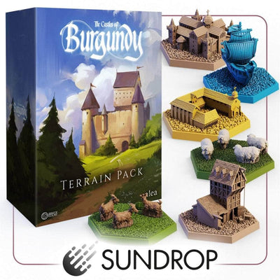 Castelos da Borgonha: Majestic Sundrop Pledge Bundle (Kickstarter pré-encomenda especial) jogo de tabuleiro Kickstarter Awaken Realms KS001354A