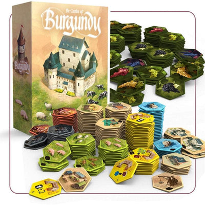 Castelos da Borgonha: Majestic Sundrop Pledge Bundle (Kickstarter pré-encomenda especial) jogo de tabuleiro Kickstarter Awaken Realms KS001354A