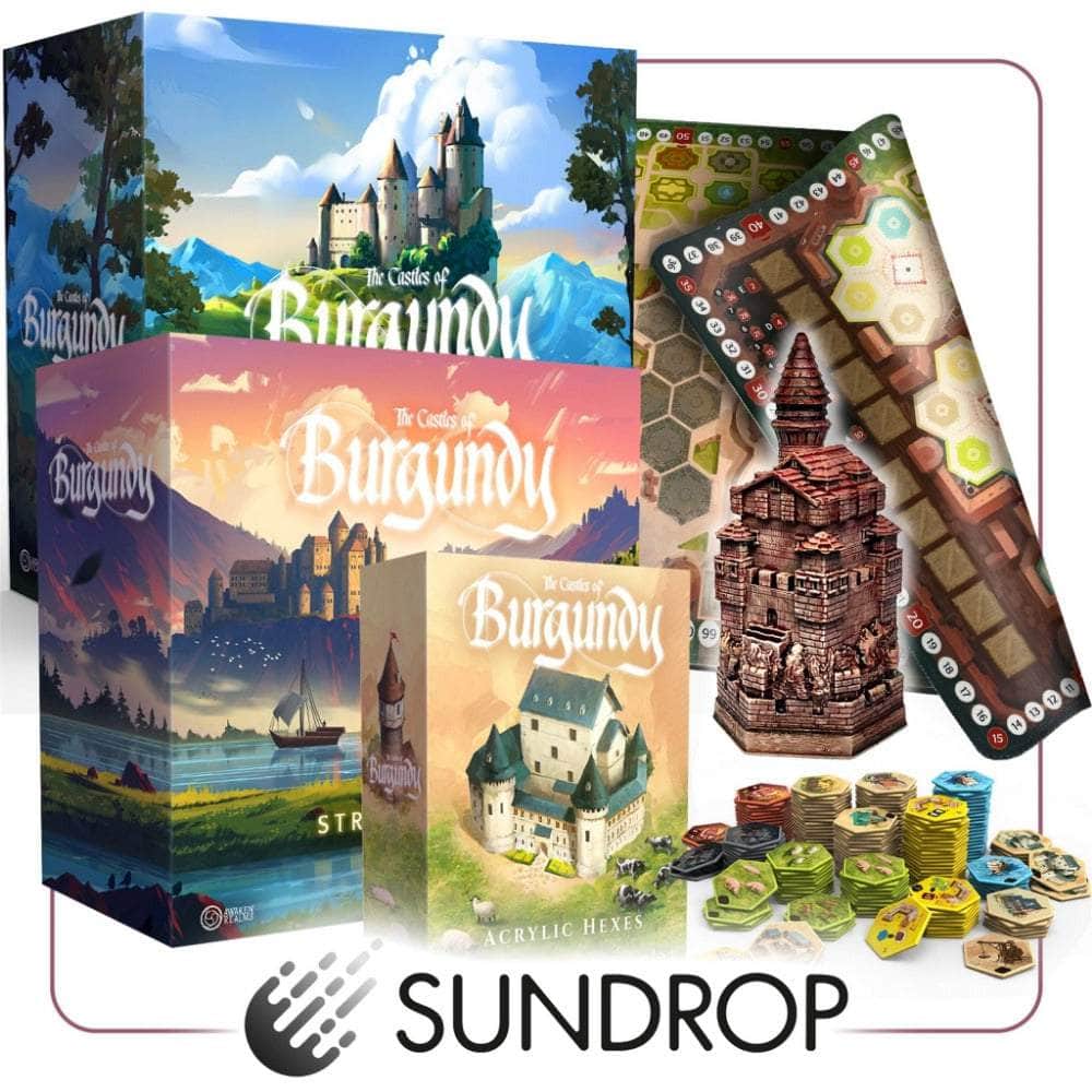勃艮第的城堡：皇家Sundrop Pledge Bundle（Kickstarter预订特别）Kickstarter棋盘游戏 Awaken Realms KS001355A