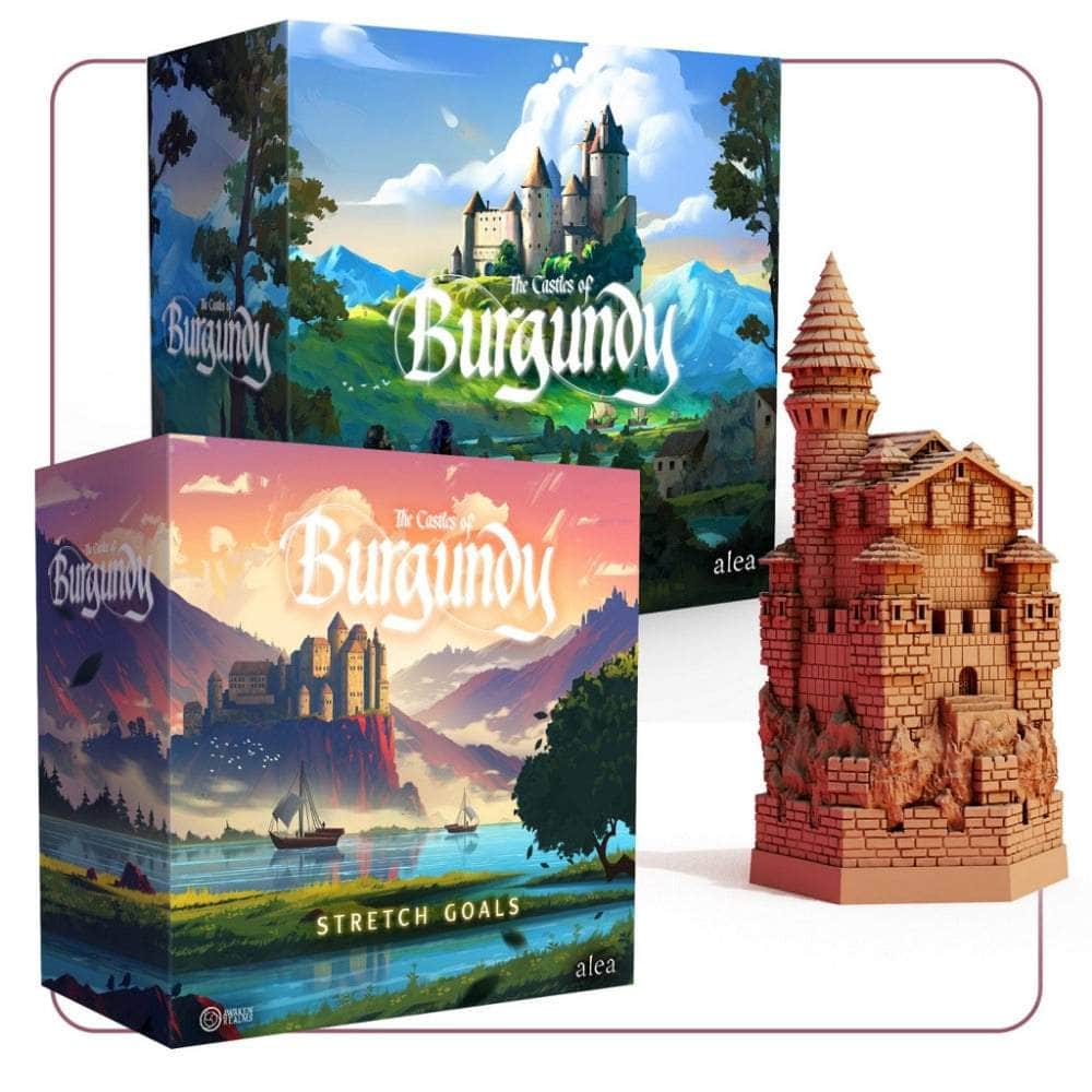 Castillos de Borgoña: Gameplay de edición especial All-in Promedge Bundle (Kickstarter Pre-Order Special) Juego de mesa Kickstarter Awaken Realms KS001356A