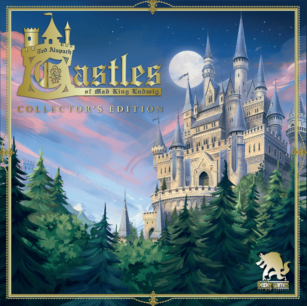 Castillos de Mad King Ludwig: Colector's Edition Colossal Plus Moats & Barbicans Promedge Bundle (Kickstarter Pre-Order Special) Juego de mesa de Kickstarter Bezier Games KS001067B