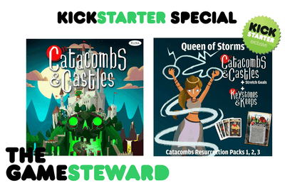 Catacumbas e castelos: Promessa da Rainha das Tempestades (Kickstarter Special) jogo de tabuleiro Kickstarter Elzra Corp.