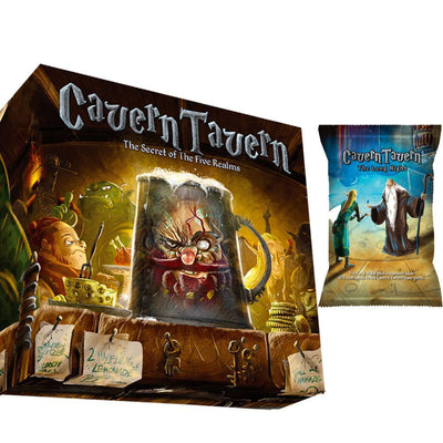 Cavern Tavern Deluxe Edition más Long Long Night Mini Expansion (Kickstarter Pre-Order Special) Juego de mesa de Kickstarter Final Frontier Games