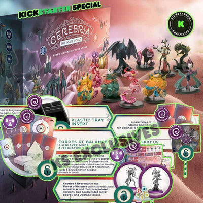 Cerebria Origin Box de compromiso de compromiso (Kickstarter Special) Juego de mesa de Kickstarter Mindclash Games KS000715