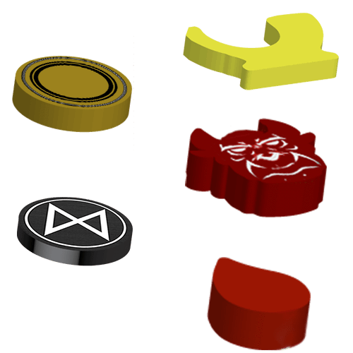 Champions of Midgard: munten, gunst, schuld, schade -upgrade kit (Kickstarter Special) Kickstarter Board Game Accessoire Grey Fox Games KS000650G
