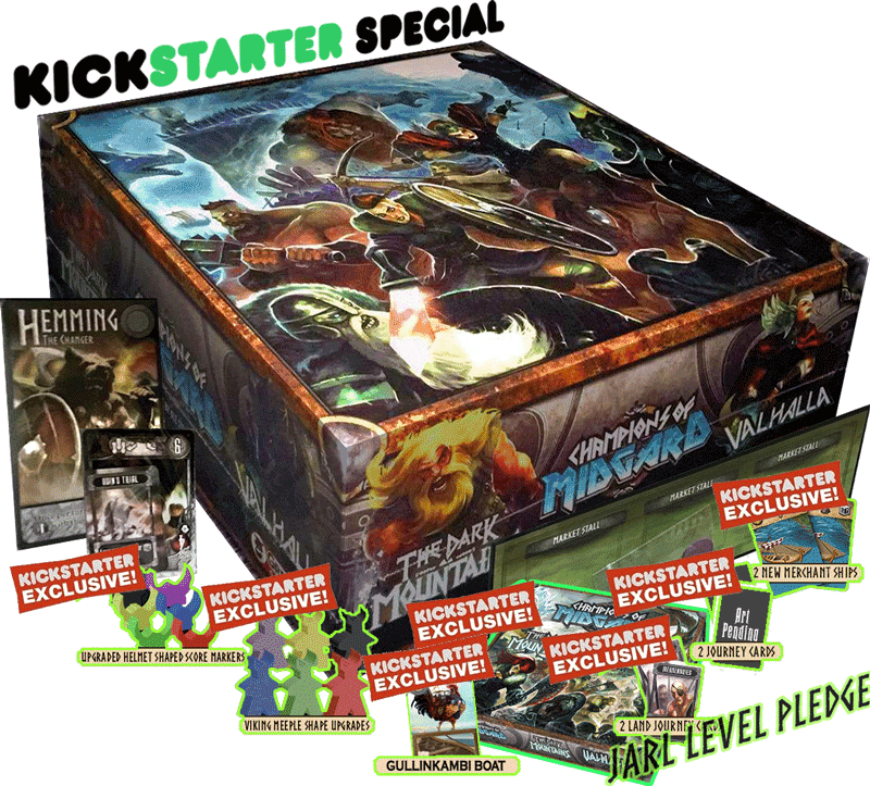 Midgard的冠军扩展（Kickstarter Special）Ding＆Dent Kickstarter棋盘游戏 Grey Fox Games