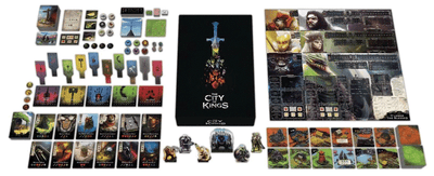 City of Kings Deluxe -utgåva med Jaxterity Micro Expansion Bundle (Kickstarter Special) Kickstarter Board Game The City of Games KS000659