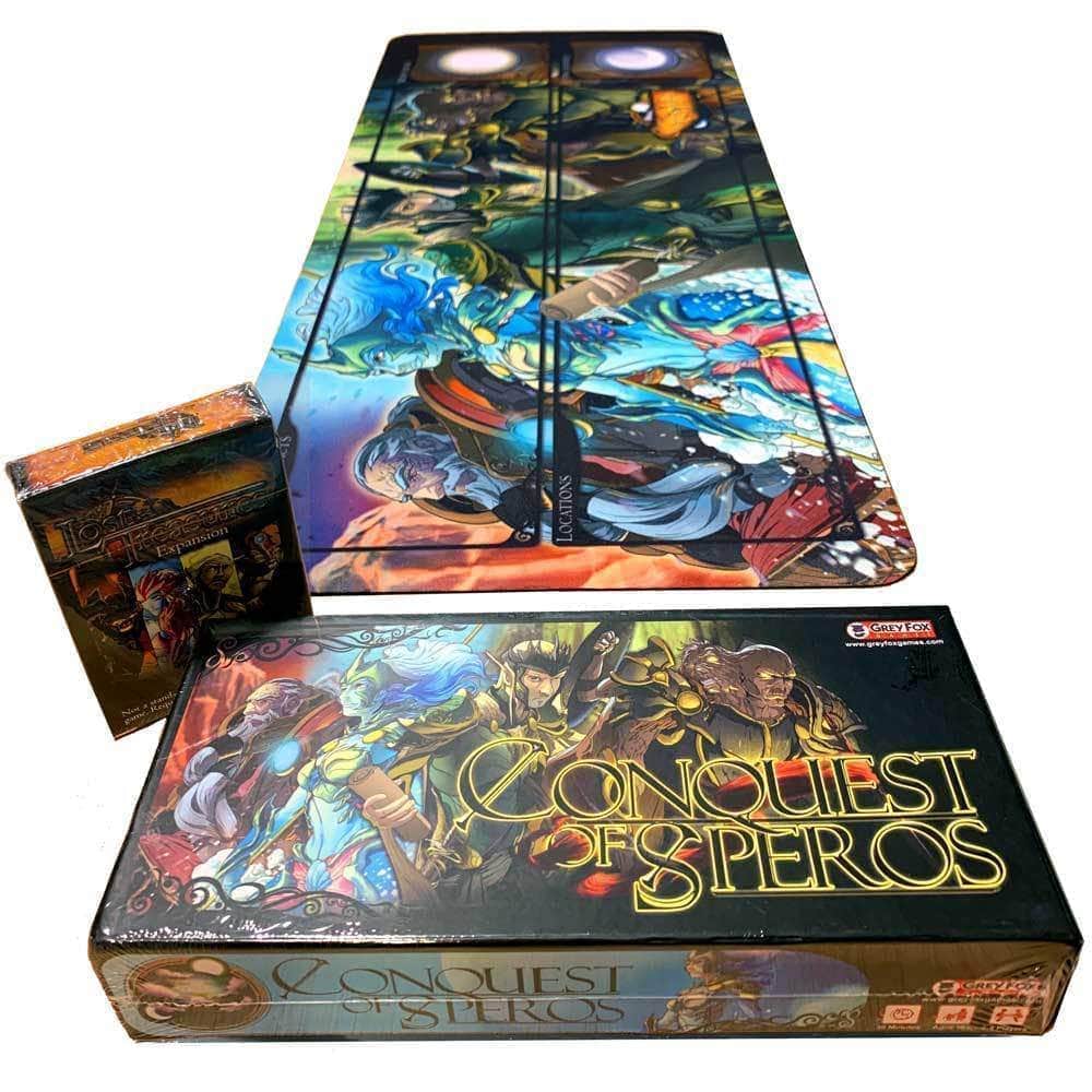 Conquista de Speros: Big Game Bundle (Kickstarter Edition) jogo de tabuleiro Kickstarter Grey Fox Games 616909967582 KS000921D