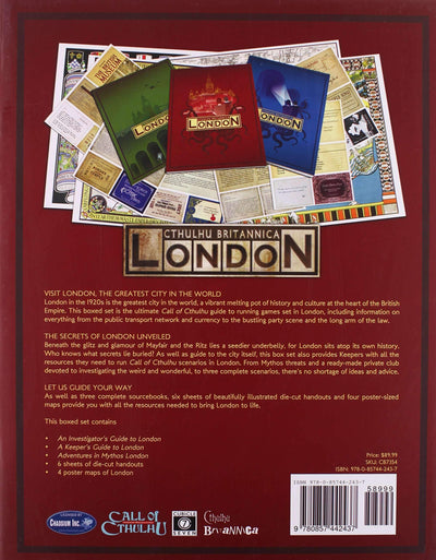 Cthulhu Britannica London: Pearly King in Yellow Bundle (Kickstarter Special) Kickstarter Role Plays Supplement Cel 7