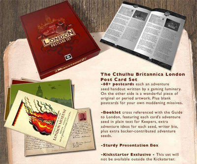 Cthulhu Britannica London: Postcard Set Accessory (Kickstarter Special) Kickstarter บทบาทการเล่นอุปกรณ์เสริม Cubicle7